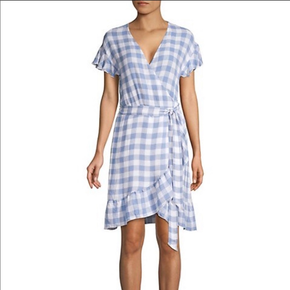 Rails Bridgette Periwinkle & White Wrap Dress Size Small
